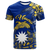 Custom Nauru Independence The Way of Water T Shirt LT2 BLUE - Polynesian Pride