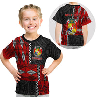 (Custom Personalised) Tonga T Shirt Kid Tongan Pattern Mix Polynesian LT13 Youth XL Size14 - Polynesian Pride
