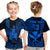 (Custom Text and Number) Hawaii Day Kakau T Shirt KID Proud To Be Hawaiian Blue King Kamehameha and Kanaka Maoli LT13 - Polynesian Pride