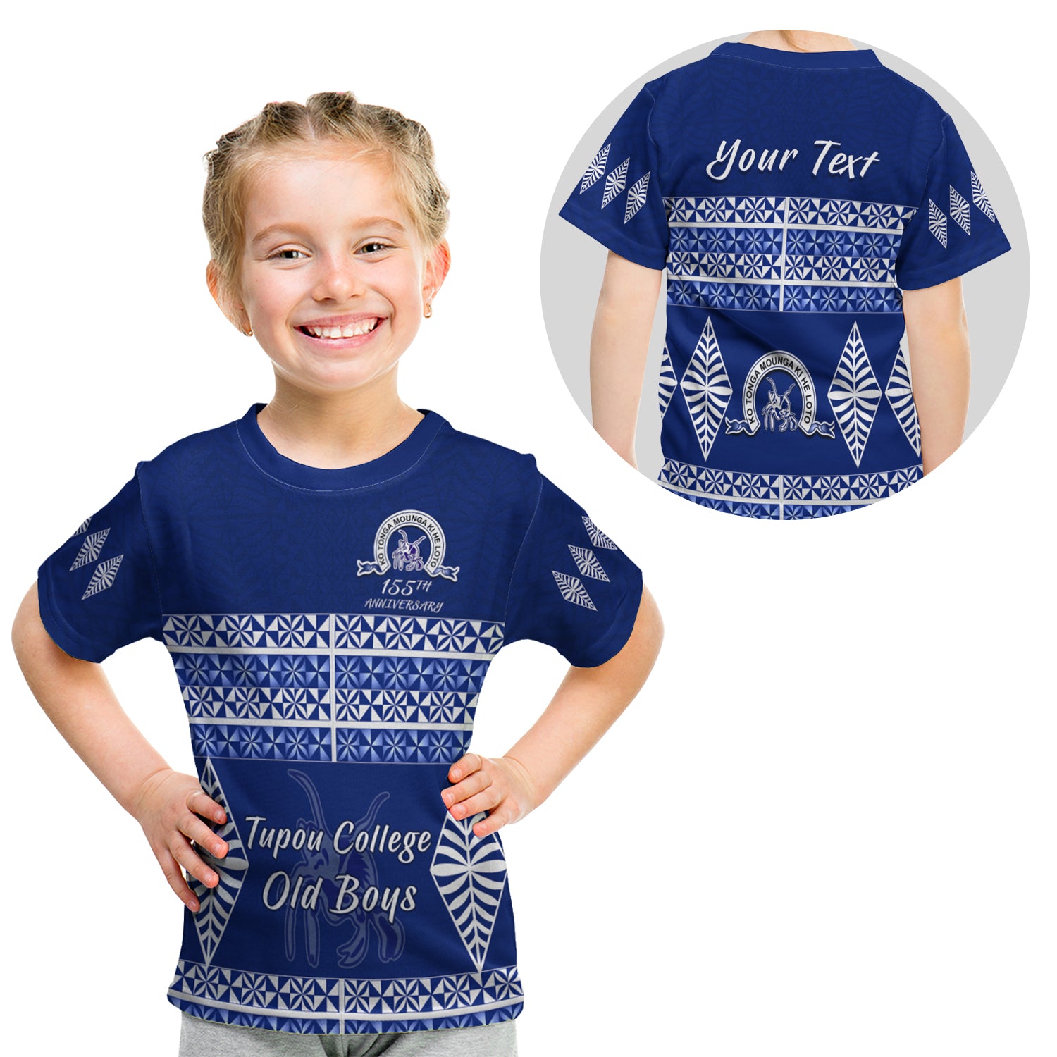 (Custom Personalised) Old Boys Of Tupou College T Shirt Kid 155Th Anniversary LT13 Youth XL Size14 - Polynesian Pride