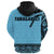 (TURAGABECI) Fiji Strong Hoodie Fijian Tapa Blue - Polynesian Pride