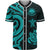 Federated States of Micronesia Baseball Shirt - Turquoise Tentacle Turtle Unisex Turquoise - Polynesian Pride