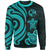 Tonga Sweater - Turquoise Tentacle Turtle Unisex Turquoise - Polynesian Pride