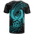 Pohnpei Micronesian Custom T Shirt Turquoise Spiral Pattern Hibiscus - Polynesian Pride