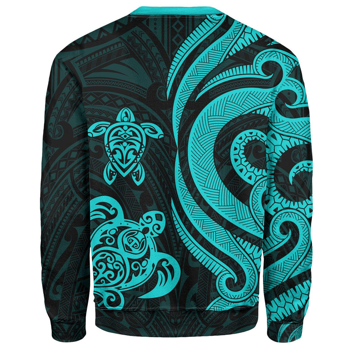 Tahiti Sweater - Turquoise Tentacle Turtle - Polynesian Pride