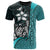 Federated States of Micronesia Custom T Shirt Turquoise Turtle with Hook Unisex TURQUOISE - Polynesian Pride