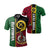 Custom Vanuatu Rugby Polo Shirt Polynesian Flag Style Unisex Green - Polynesian Pride