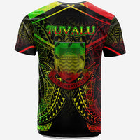 Tuvalu T Shirt Tuvaluan Seal With Reggae Line Style - Polynesian Pride