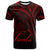 Tuvalu T Shirt Red Color Cross Style Unisex Black - Polynesian Pride