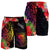 Tuvalu Men's Shorts - Tropical Hippie Style Black - Polynesian Pride