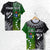 Custom Cook Islands Pattern and New Zealand Kiwi T Shirt LT13 Unisex Black - Polynesian Pride