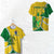 Custom Cook Islands Rugby T Shirt Polynesian Turtle Custom Text and Number LT13 Unisex Yellow - Polynesian Pride