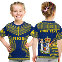 Custom Niue T Shirt Hiapo Mix Polynesian Happy Constitution Day LT14 - Polynesian Pride