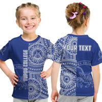 (Custom Personalised) Tupou Tonga College T Shirt KID Tongan Ngatu Pattern LT14 Youth XL Size14 - Polynesian Pride