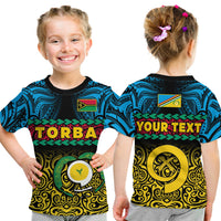 Custom Torba Province T Shirt Vanuatuan Pig Tusk Polynesian Flag Style LT14 - Polynesian Pride