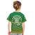Cook Islands T Shirt KID Circle Pattern Mix Sea Turtle Green Version LT14 - Polynesian Pride