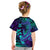 (Custom Personalised) Polynesian T Shirt KID Purple Paradise Hawaiian Tribal Hammerhead Shark LT14 - Polynesian Pride