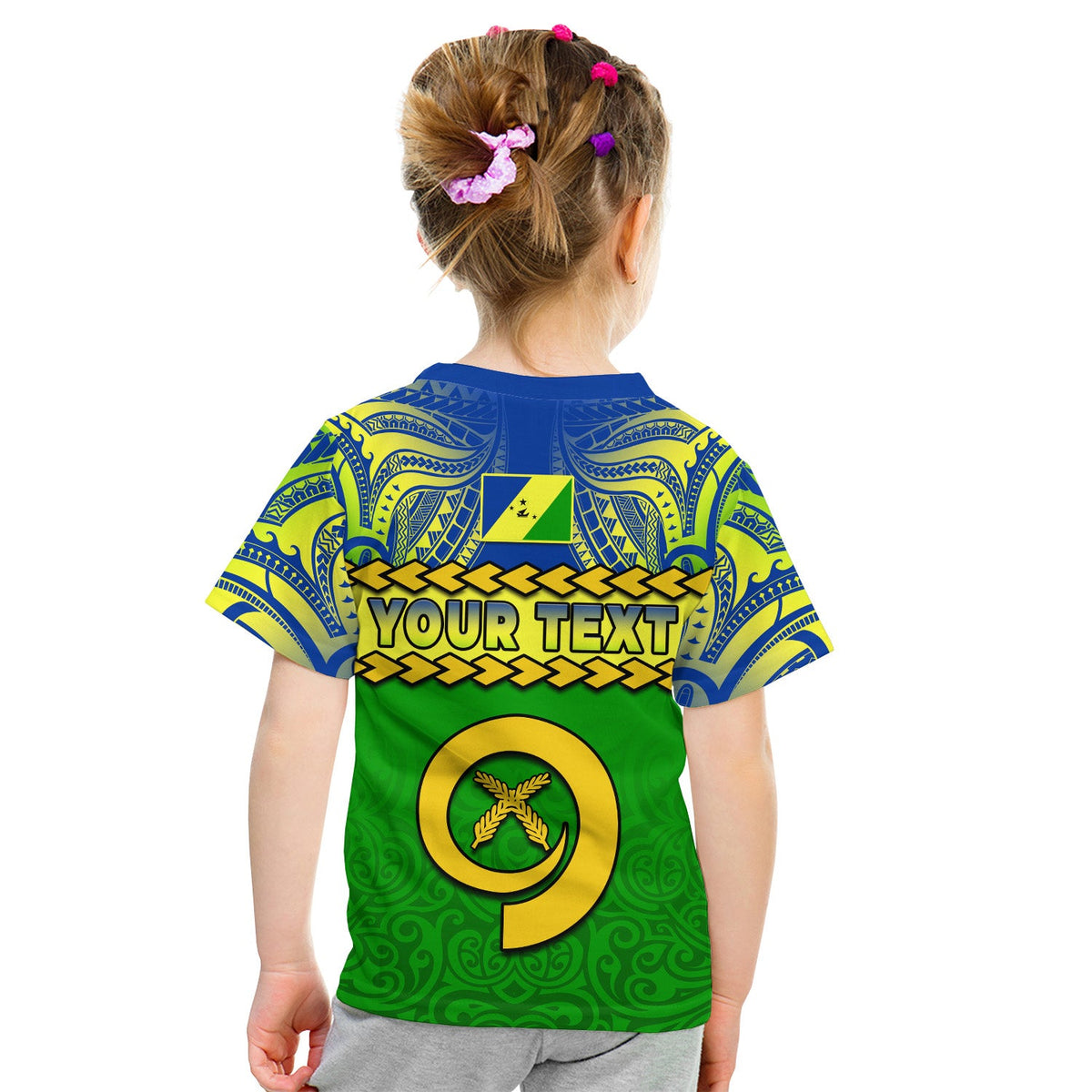 (Custom Personalised) Malampa Province T Shirt KID Vanuatu Pig Tusk Polynesian Flag Style LT14 - Polynesian Pride