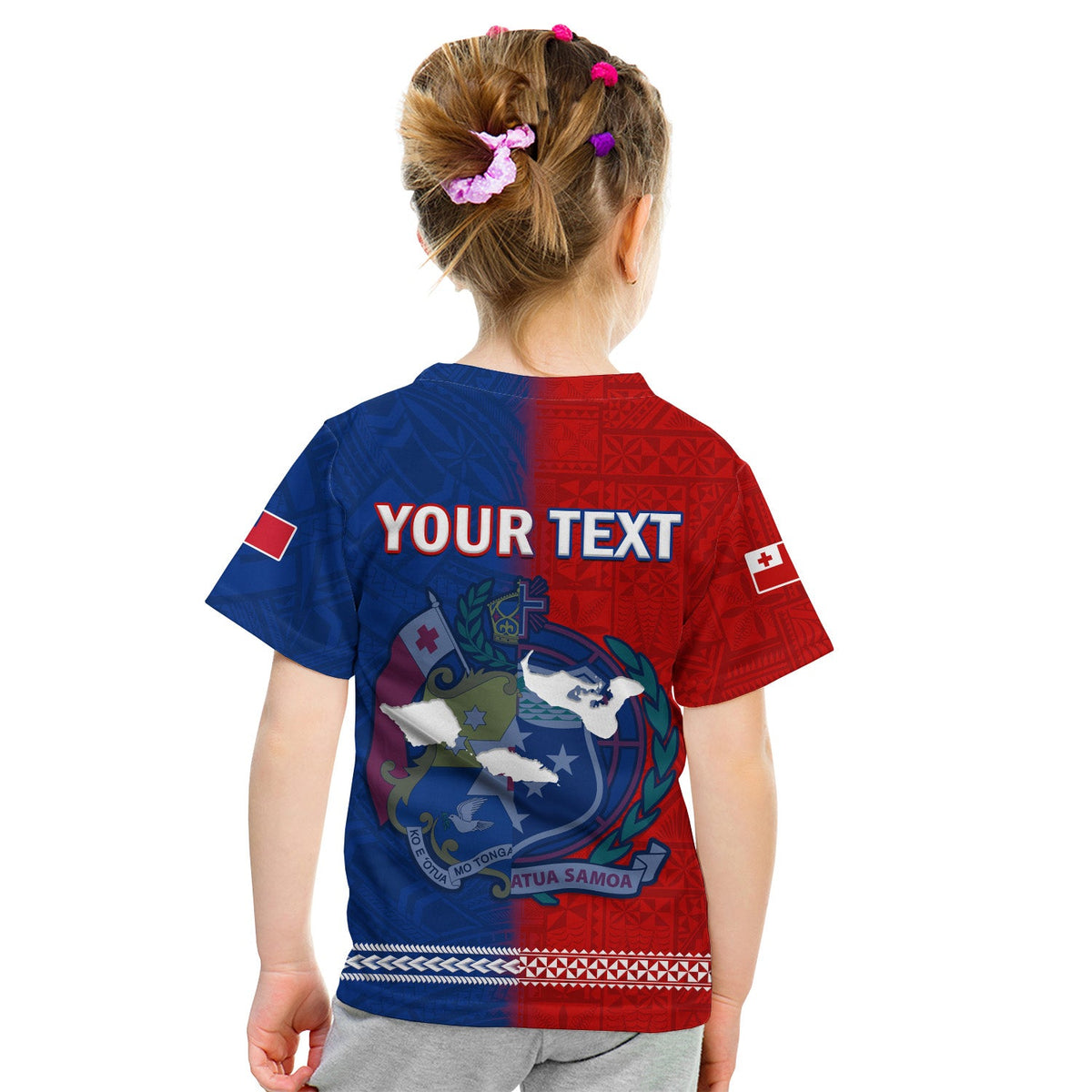 (Custom Personalised) TokoUso T Shirt KID Tonga and Samoa United We Stand Divided We Fall LT14 - Polynesian Pride