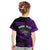 (Custom Personalised) Hawaii T Shirt KID Kakau Warrior Helmet Gradient Purple Polynesian LT14 - Polynesian Pride