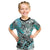 (Custom Personalised) Hawaii T Shirt KID Tribal Plumeria With Polynesian Turtle Ver.04 LT14 - Polynesian Pride