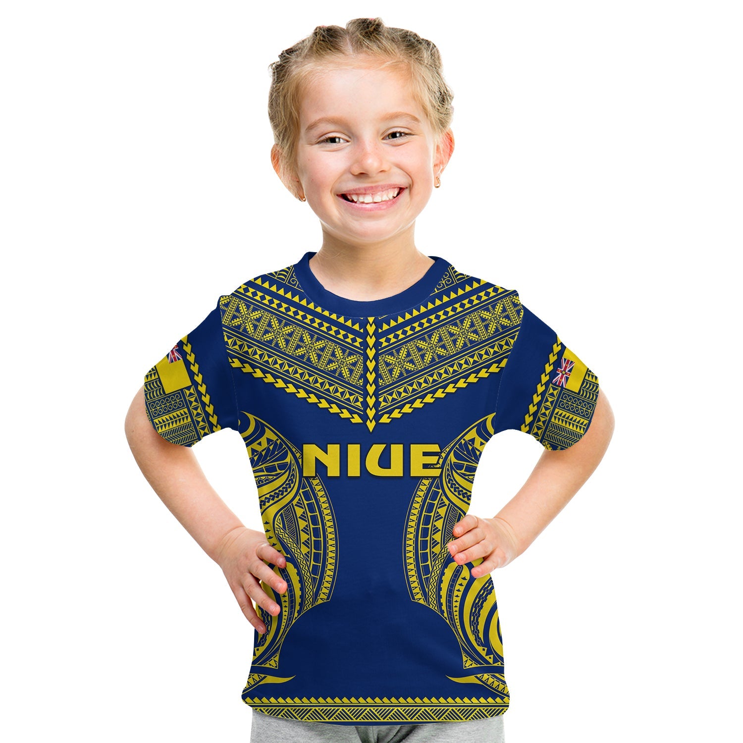 Niue T Shirt KID Hiapo Mix Polynesian Happy Constitution Day LT14 Youth XL Size14 - Polynesian Pride