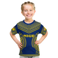 Custom Niue T Shirt Hiapo Mix Polynesian Happy Constitution Day LT14 - Polynesian Pride