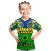 (Custom Personalised) Malampa Province T Shirt KID Vanuatu Pig Tusk Polynesian Flag Style LT14 - Polynesian Pride