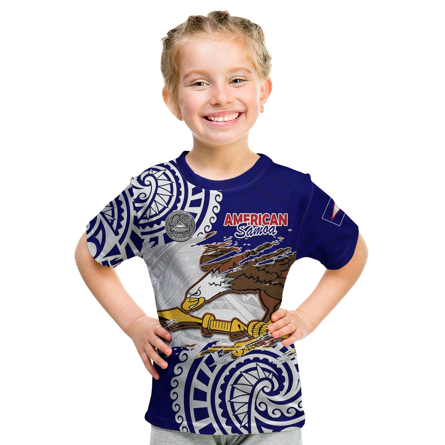 American Samoa Independence Day T Shirt KID Polynesian Special Version LT14 Youth XL Size14 - Polynesian Pride