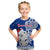 (Custom Personalised) New Zealand Christmas T Shirt KID Hei Tiki Blue Pohutukawa Meri Kirihimete LT14 - Polynesian Pride