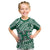 (Custom Text And Number) Hawaii Football T Shirt KID Rainbow Warriors Tribal Kakau LT14 - Polynesian Pride