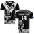 (Custom Text and Number) New Zealand Silver Fern Rugby T Shirt NZ Kiwi Pacific Maori Sporty LT14 Black - Polynesian Pride