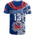 (Custom Text and Number) Toa Samoa Rugby T Shirt Siamupini Ula Fala Blue LT13 - Polynesian Pride