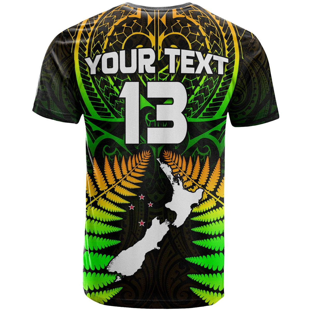(Custom Text and Number) Aotearoa Fern T Shirt New Zealand Hei Tiki Special Style LT13 - Polynesian Pride
