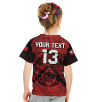 (Custom Text and Number) Tonga Rugby MMT T Shirt Ngatu Mate Maa Tonga Grunge LT13 - Polynesian Pride