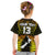 (Custom Text and Number) Aotearoa Fern T Shirt KID New Zealand Hei Tiki Gold Style LT13 - Polynesian Pride