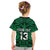 (Custom Text and Number) New Zealand Silver Fern Rugby T Shirt KID All Black Green NZ Maori Pattern LT13 - Polynesian Pride