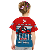 Free West Papua T Shirt KID One People One Soul Strong West Papuan LT13 - Polynesian Pride