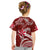 (Custom Personalised) Hawaii Flowers Wave T Shirt KID Kanaka Maoli Red Polynesian LT13 - Polynesian Pride