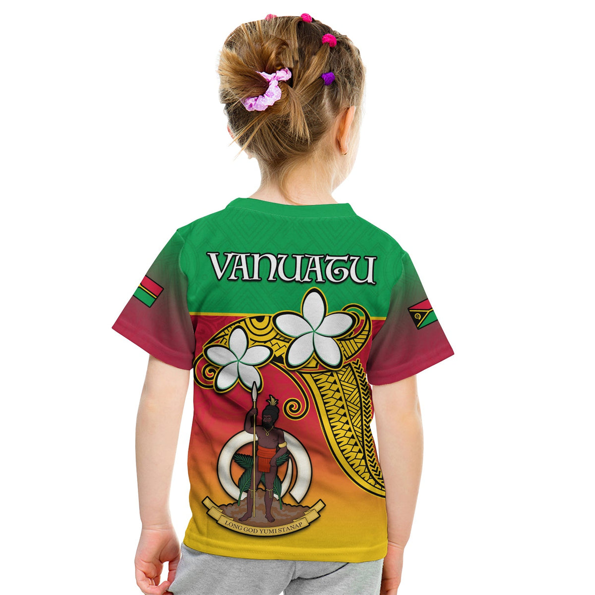 Custom Vanuatu Novelty T Shirt Frangipani Tropical Spa Flower LT13 - Polynesian Pride