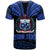 Custom Samoa Tatau T Shirt Blue Polynesian Ula Nifo LT13 - Polynesian Pride