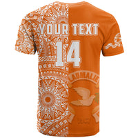 (Custom Text and Number) Tailulu Tonga College T Shirt Class of Year Tongan Ngatu Pattern LT14 - Polynesian Pride