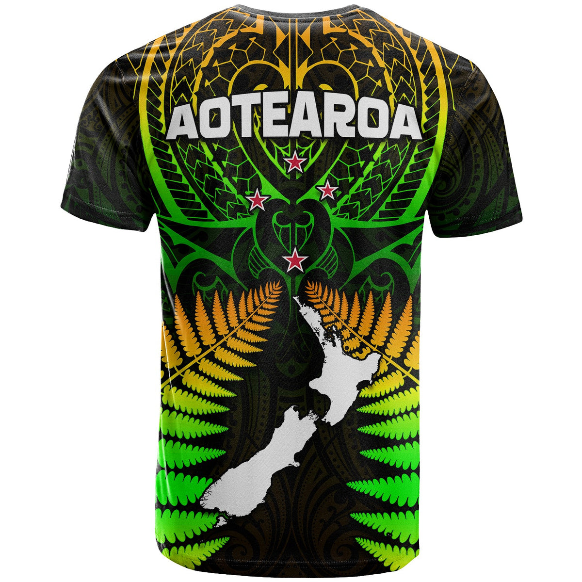 Aotearoa Fern T Shirt New Zealand Hei Tiki Special Style LT13 - Polynesian Pride