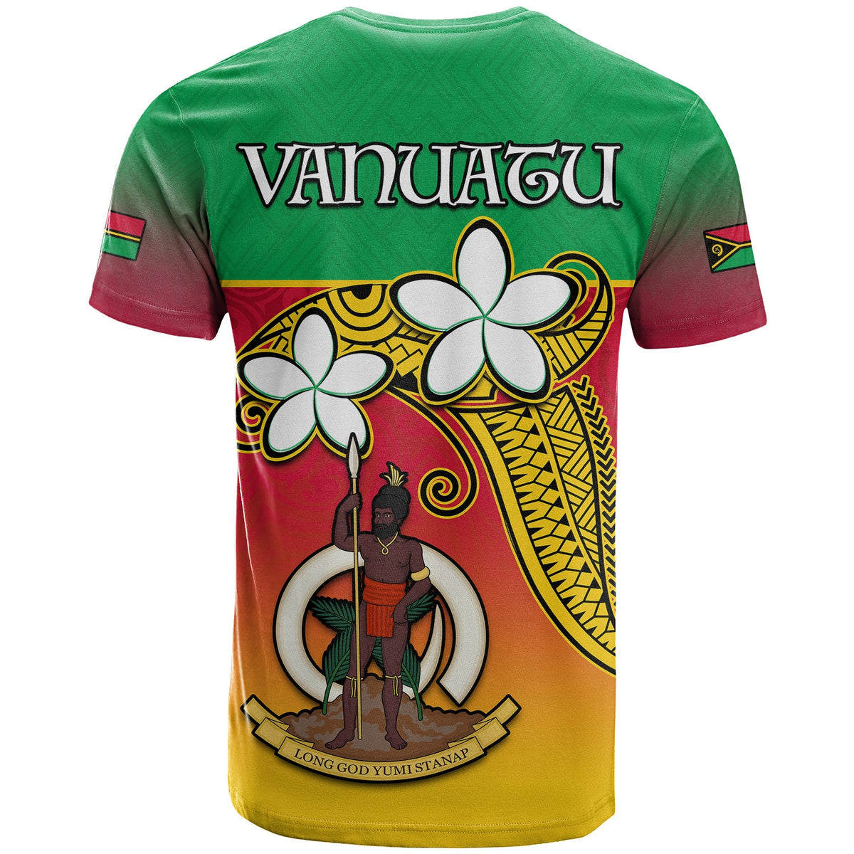 Custom Vanuatu Novelty T Shirt Frangipani Tropical Spa Flower LT13 - Polynesian Pride