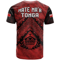 Tonga Rugby MMT T Shirt Ngatu Mate Maa Tonga Grunge LT13 - Polynesian Pride