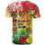 Aloha Poly Fest T Shirt Polynesian Pattern With Tropical Flowers LT14 - Polynesian Pride