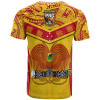 Papua New Guinea Rugby T Shirt PNG Kumuls Bird Of Paradise Yellow LT14 - Polynesian Pride