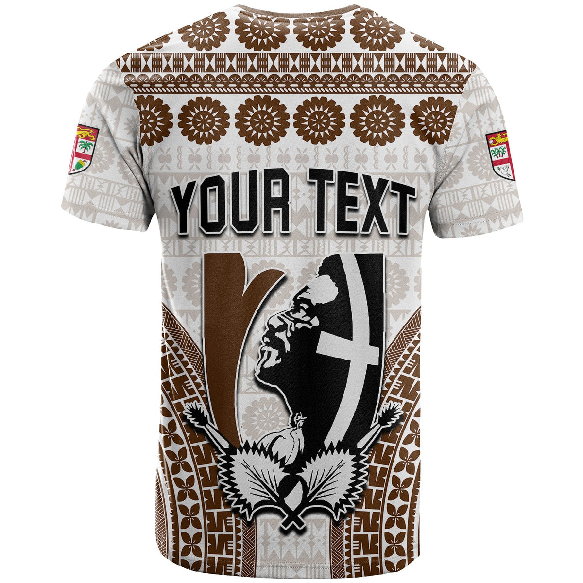 Custom Fiji Rugby Bati T Shirt Proud Tapa Pattern LT13 - Polynesian Pride