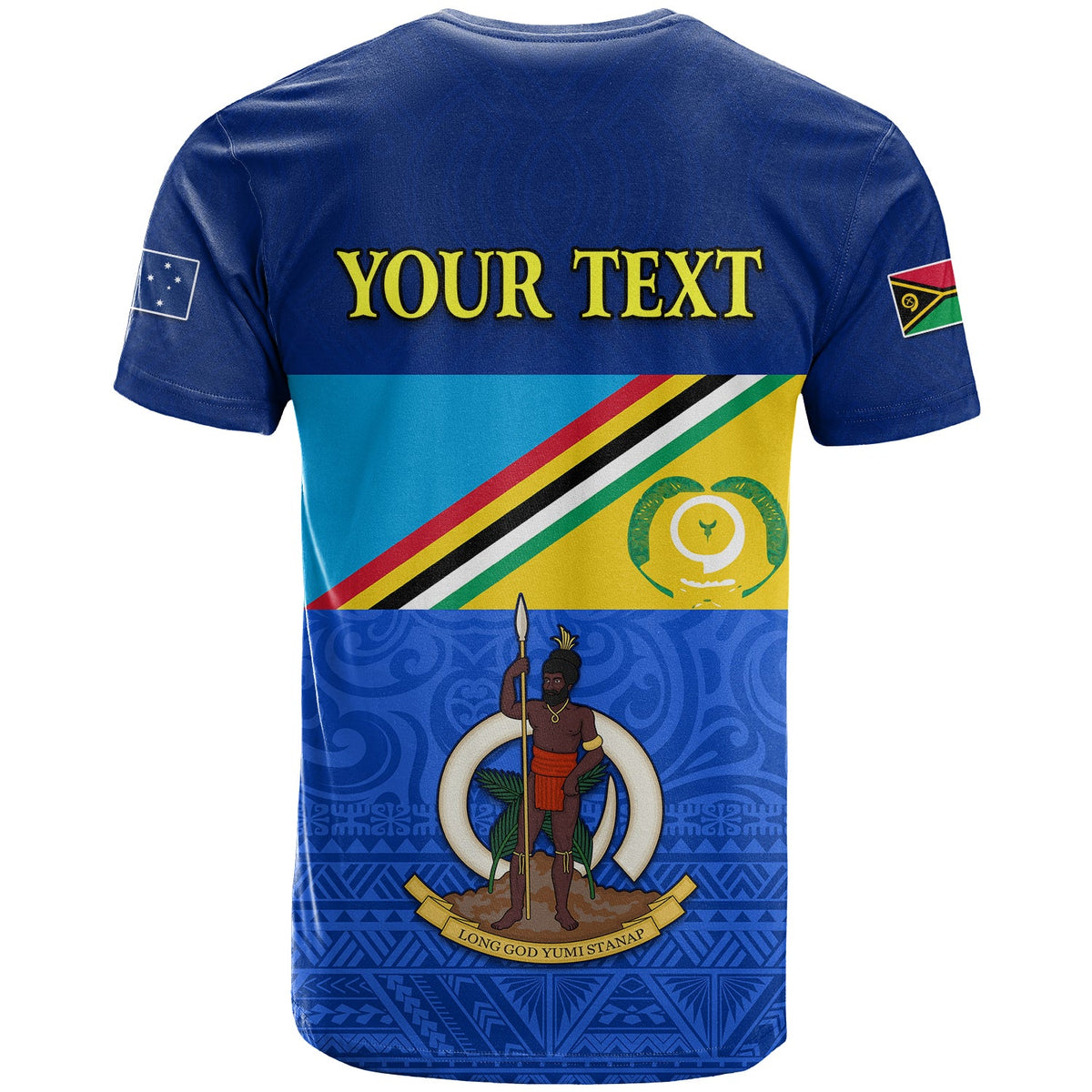 Custom Torba Vanuatu Province T Shirt Mix Australia Flag LT13 - Polynesian Pride