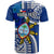 Custom Guam and Philippines T Shirt Guaman Filipinas Together Blue LT14 - Polynesian Pride